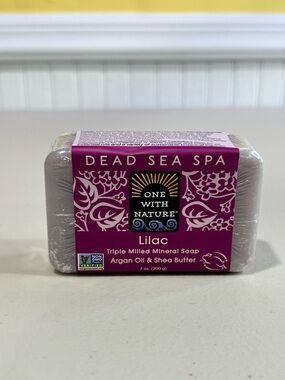One With Nature Dead Sea Spa Lilac Soap Bar